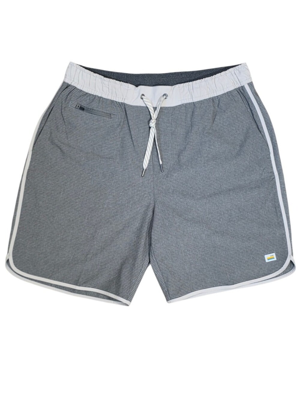 Vuori Banks Short Mens Size Large Grey/Cream